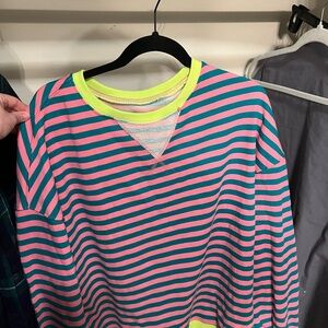 Vintage-Style Neon Stripe Sweatshirt | Y2K / Retro Brights 💖
Never Worn